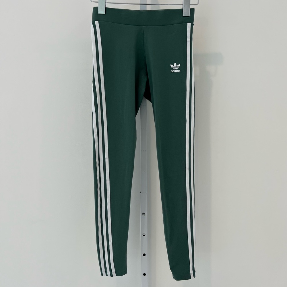 ADIDAS GREEN WORKOUT PANTS SIZE XS